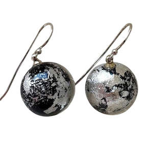 Mixed Earrings: P130504SF00Q00 VINTAGE silver foil short hook