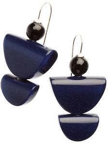 Mixed Earrings: P060501BLUEQ00 SIENNA blue short hook