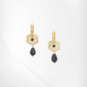 Franck Herval: FH12--69286 LES FLEURS DU MOMENT-DEW   simple french hooks black