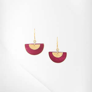 FH12--69750 MARLY semi-circle on hook earring