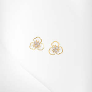 Franck Herval: FH12--69671 LISETTE small flower post earrings