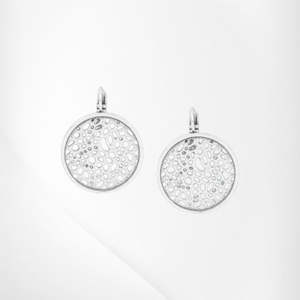 OT1232277 CORALIA   silvered french hook earrings