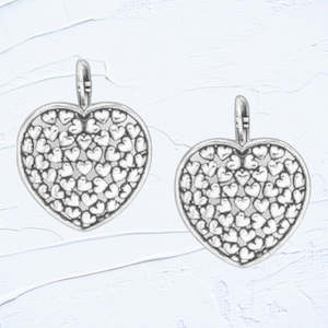 OT1232268 MON COEUR   silvered french hook earrings