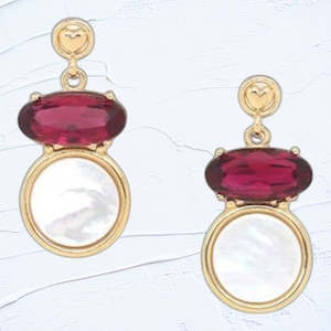 OT1232261 MON COEUR   small golden post earrings