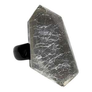 7120601S001QXL Magical Silver/Black Ring Xlge