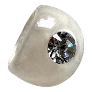 6050603CLEAQ02  Brillant Single stone Clear Diamond Stone Sm