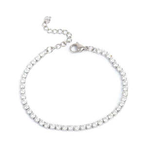 A C Oslo: Pure steel chain bracelet - Silver