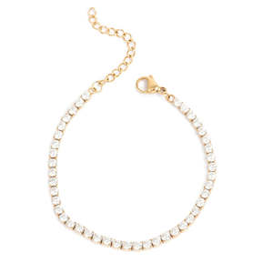 A C Oslo: Pure steel Chain Bracelet - Gold