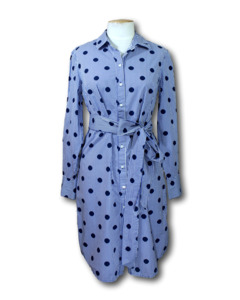 Latest Additions: Boden. Long Sleeve Shirt Dress - Size 10