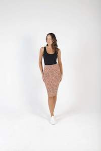 Latest Arrivals: Betty Basics Maya Reversible Skirt Lynx Print