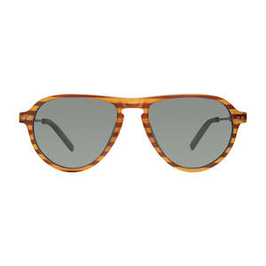 Accessories: Prive Revaux Sunglasses The Baron - Brown Stripe