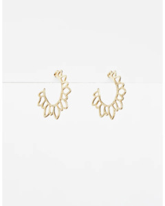 Stella Gemma: Stella + Gemma - Hoop Tulip Earrings