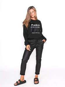 Clothing: Monaco Riley Wax Jogger - Black