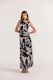 Staple The Label SOL Mesh Maxi Dress - Black/Cream