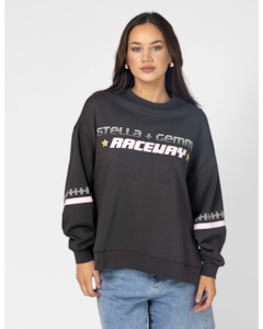 Clothing: Stella + Gemma Sunday Sweater - steel grey raceway