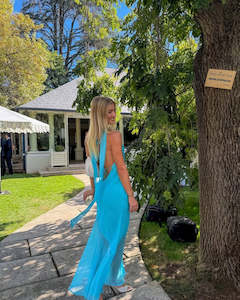 Jasmine Dress | Blue Lagoon (S)