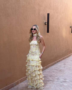 Tiered Frill Maxi Dress