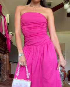Carmel Dress | Fuchsia