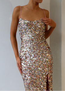 Size 6: Confetti Gown Candy Pink