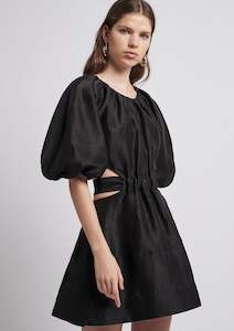 Aje: Psychedelia Cut Out Dress Black