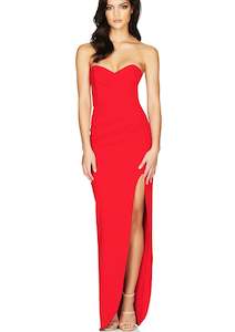 Strapless: Bisous Gown Red
