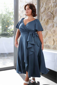 Midi: Rosetti Short Sleeve Wrap Dress