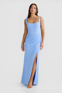 Full Length: Elena Gown Powder Blue