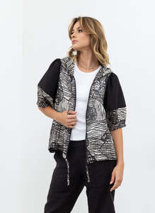 X Lab Jackets Coats: Pixelated Pattern Jacket
