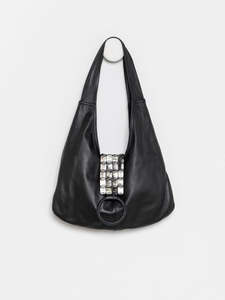 Wanderlust Hobo Shell Bag Black