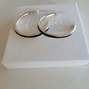 Kouka Design: Silver Large Hoop