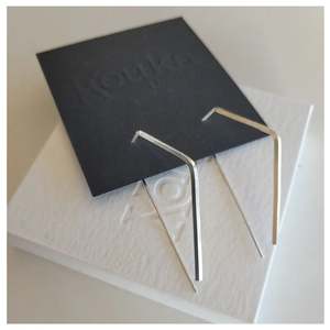 Geo Shape Threader Earrings