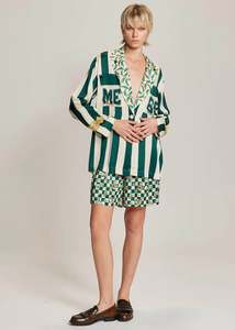 Audrey Collar Jacket - Sporty Jade