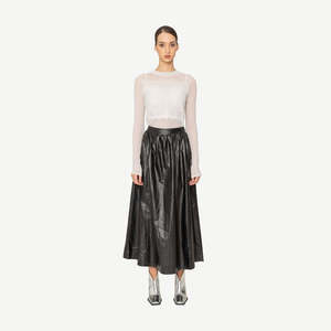 Bone Arrow Summer: Umra Skirt - Black - Bone + Arrow
