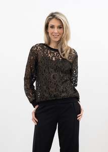 Stormy Chic Top Lace