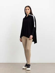 X Lab Tops: Street Polo Top Black