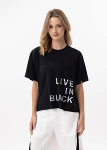 Live in Black Tee