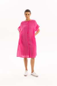Two By Two: Reina Reversible Dress - Hot Pink - Two by Two
