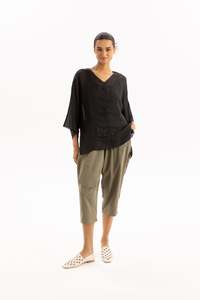 Evara Top - Black - Two by Two