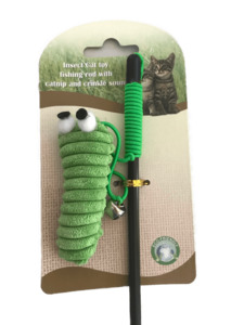 Products: Cat Teaser with Green Bug with Catnip - Styley Pets