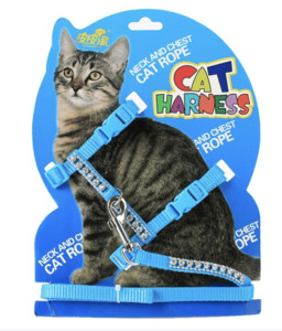 Cat Harness with Lead with Bling - Styley Pets
