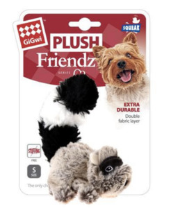 Products: GiGwi - Plush Friendz - Raccoon - Styley Pets