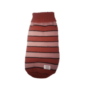 Products: Sweater - Light Pink, Dark Pink and Black Stripes - Styley Pets