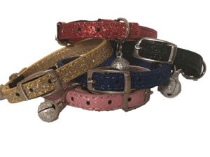 Products: Glittery Cat Collar - Elastic - Styley Pets