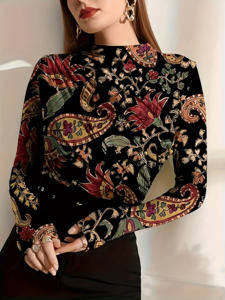 Trendy Womens Tops: Western-Inspired Plus Size Top