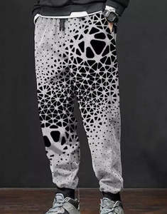 Trendy Mens Bottoms: Vibrant Print Men's Sweatpants