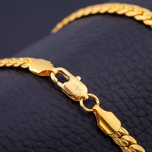 Bold Elegant Jewelry Collection: Edge-Bold 18K Gold-Plated Chain