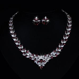 Floral Radiance Zircon Jewelry Set
