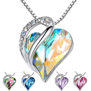 Women's Heart-Shaped Pendant Necklace