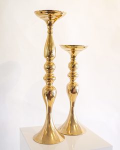 A104: Gold Candlestick Holder (set of 2) - STYLISH