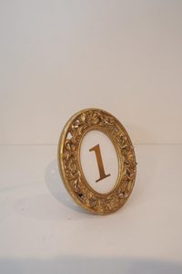 C215: Gold Table Number for gatherings - STYLISH